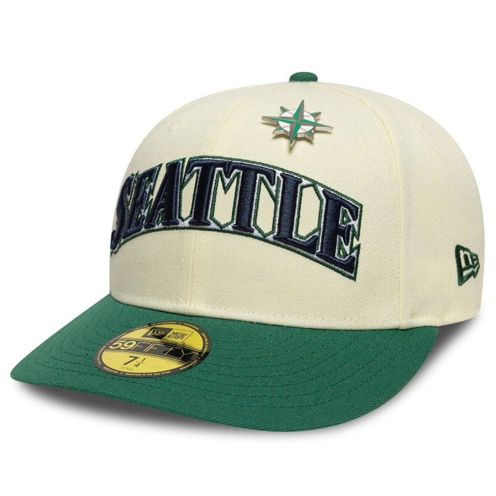 New Era - 59Fifty Fitted Seattle Mariners Cap - Green/Cream